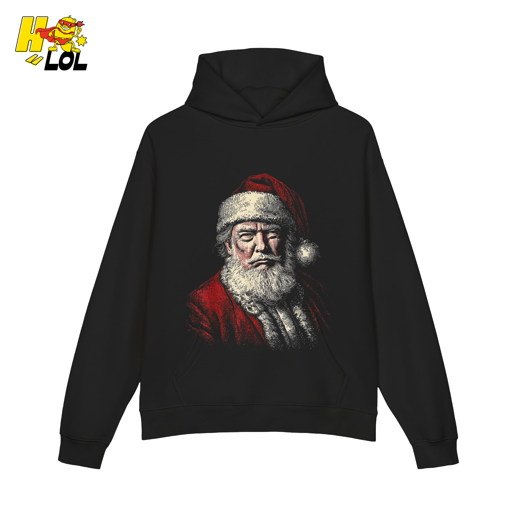 Vintage Santa Portrait Shirt Trump-Inspired Parody Christmas Gifts - HQLOL