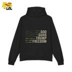 God Guns Trump Freedom Shirt Patriotic Camo Flag Shirt - HQLOL