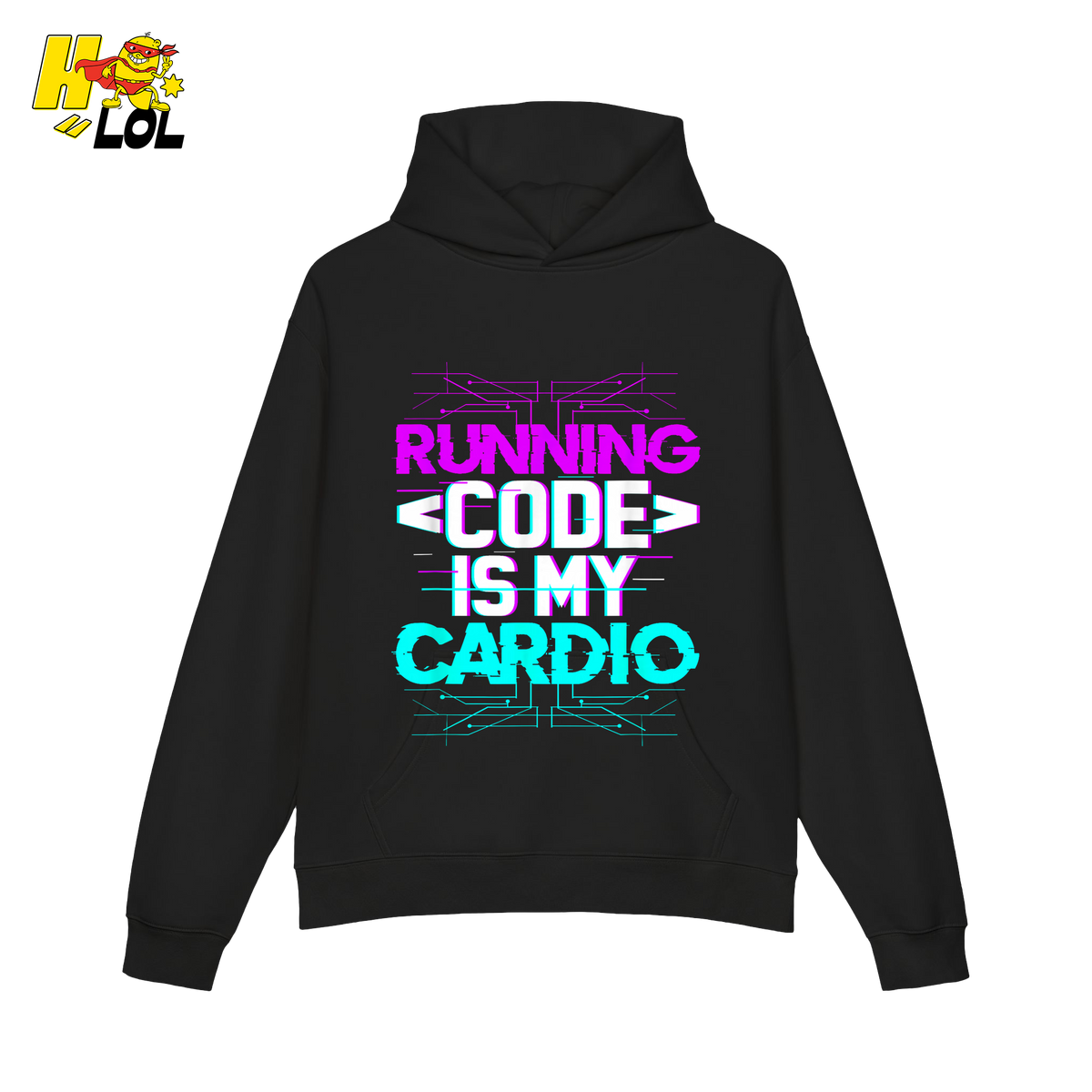Running Code Is My Cardio Shirt Funny Programmer Neon Shirt - HQLOL