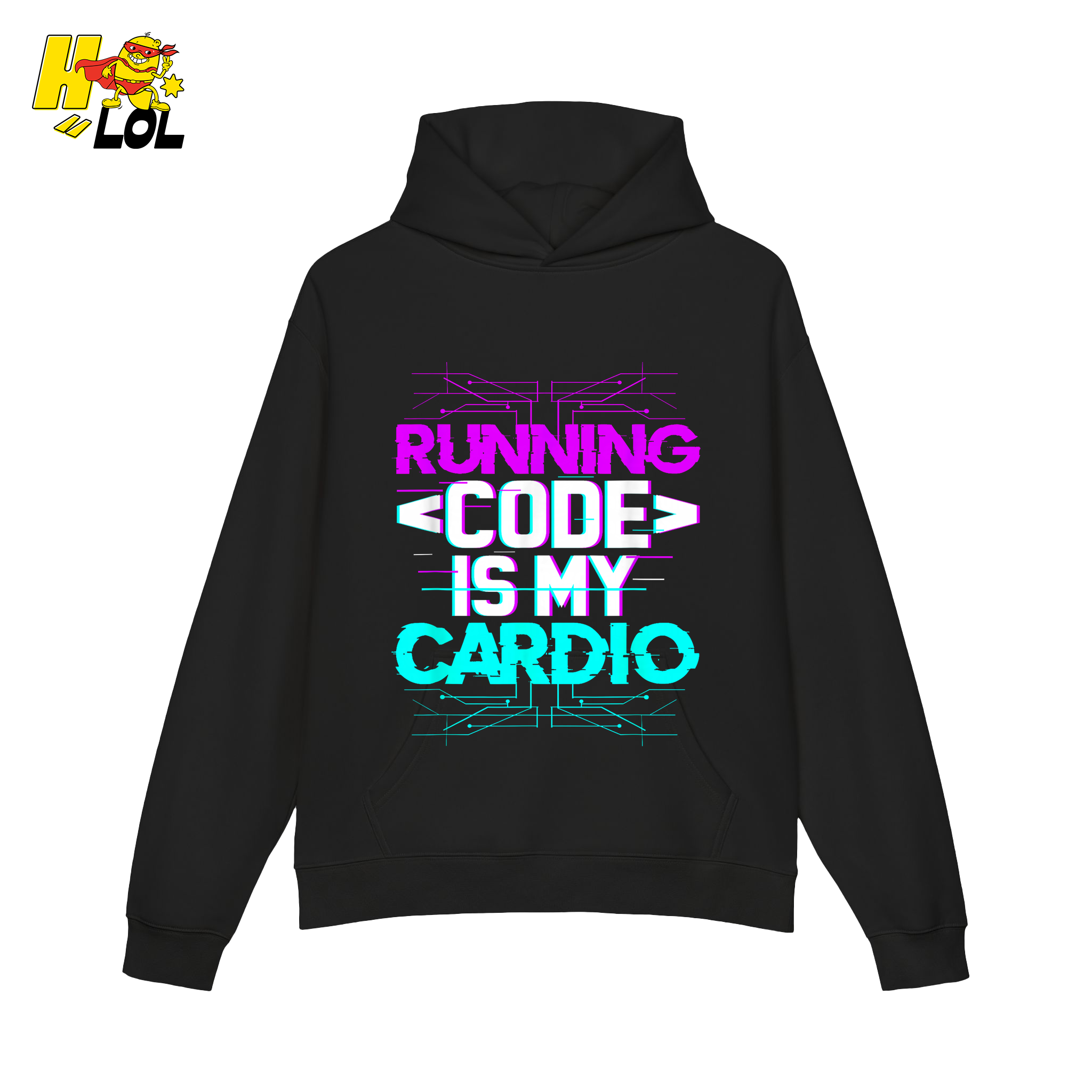 Running Code Is My Cardio Shirt Funny Programmer Neon Shirt - HQLOL