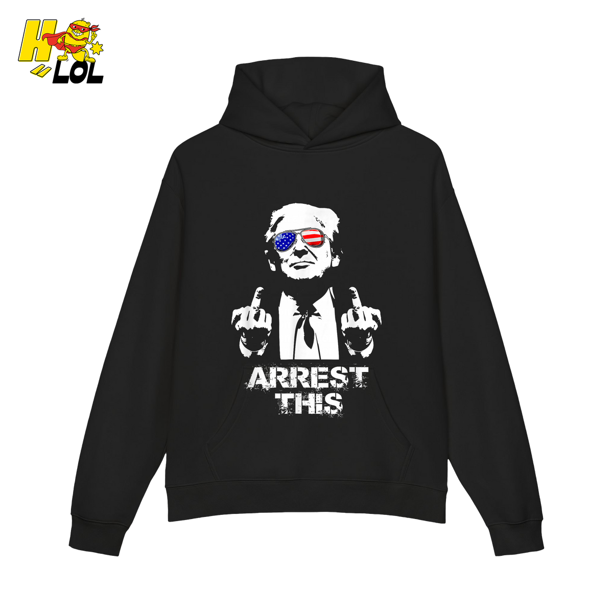 Trump Middle Finger Arrest This Edgy Political Anti-Woke Shirt - HQLOL