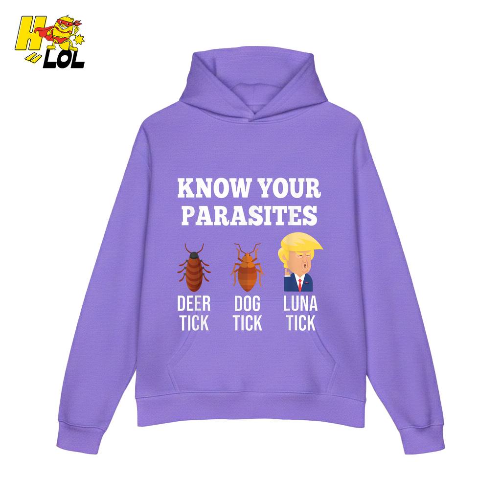 Know Your Parasites Shirt Funny Tick Meme Satire Graphic Shirt - HQLOL