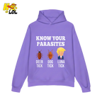 Know Your Parasites Shirt Funny Tick Meme Satire Graphic Shirt - HQLOL