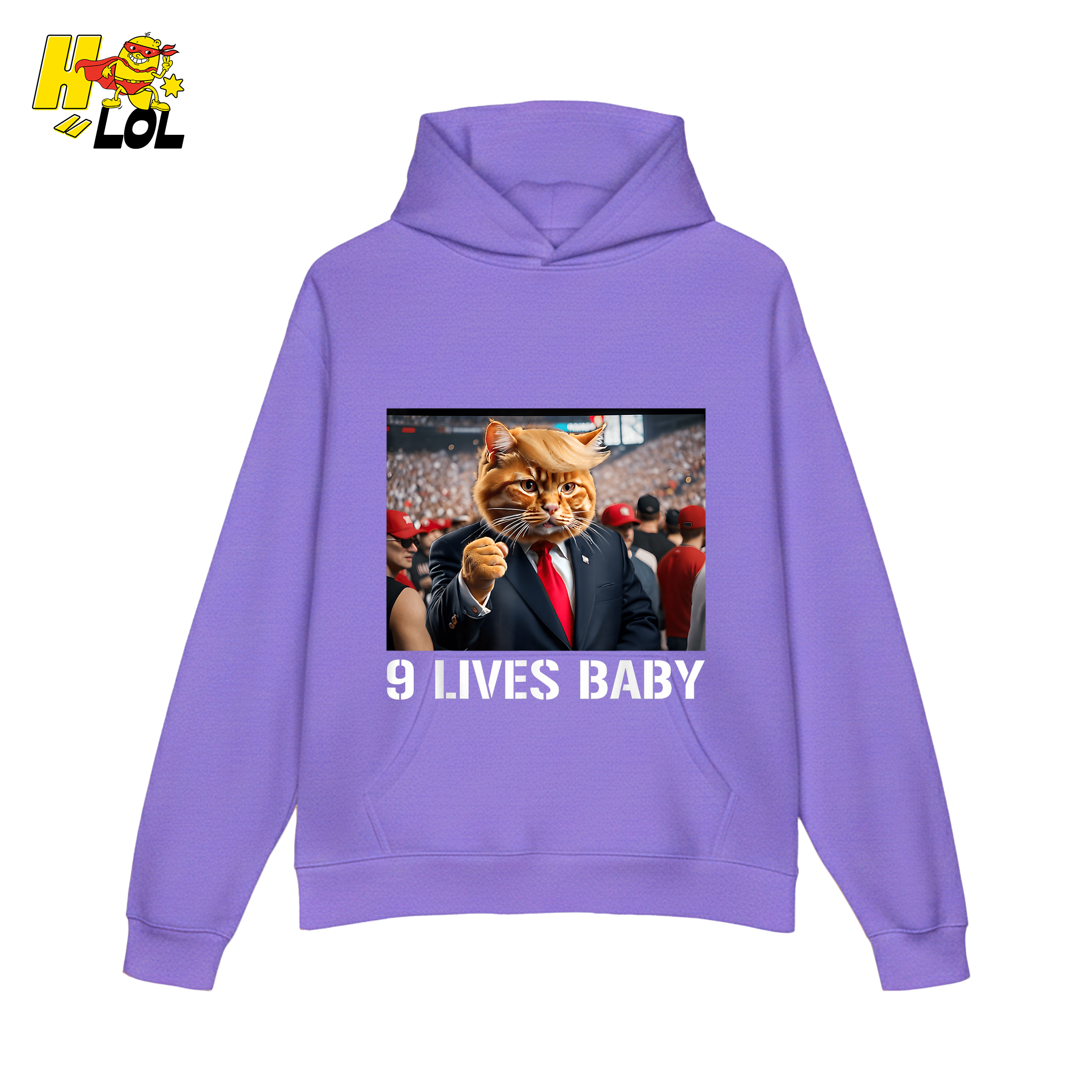 9 Lives Baby Shirt Funny Cat Meme Graphic Shirt - HQLOL