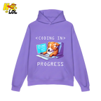 Coding In Progress Shirt Funny Programmer Sleepy Dog Shirt - HQLOL