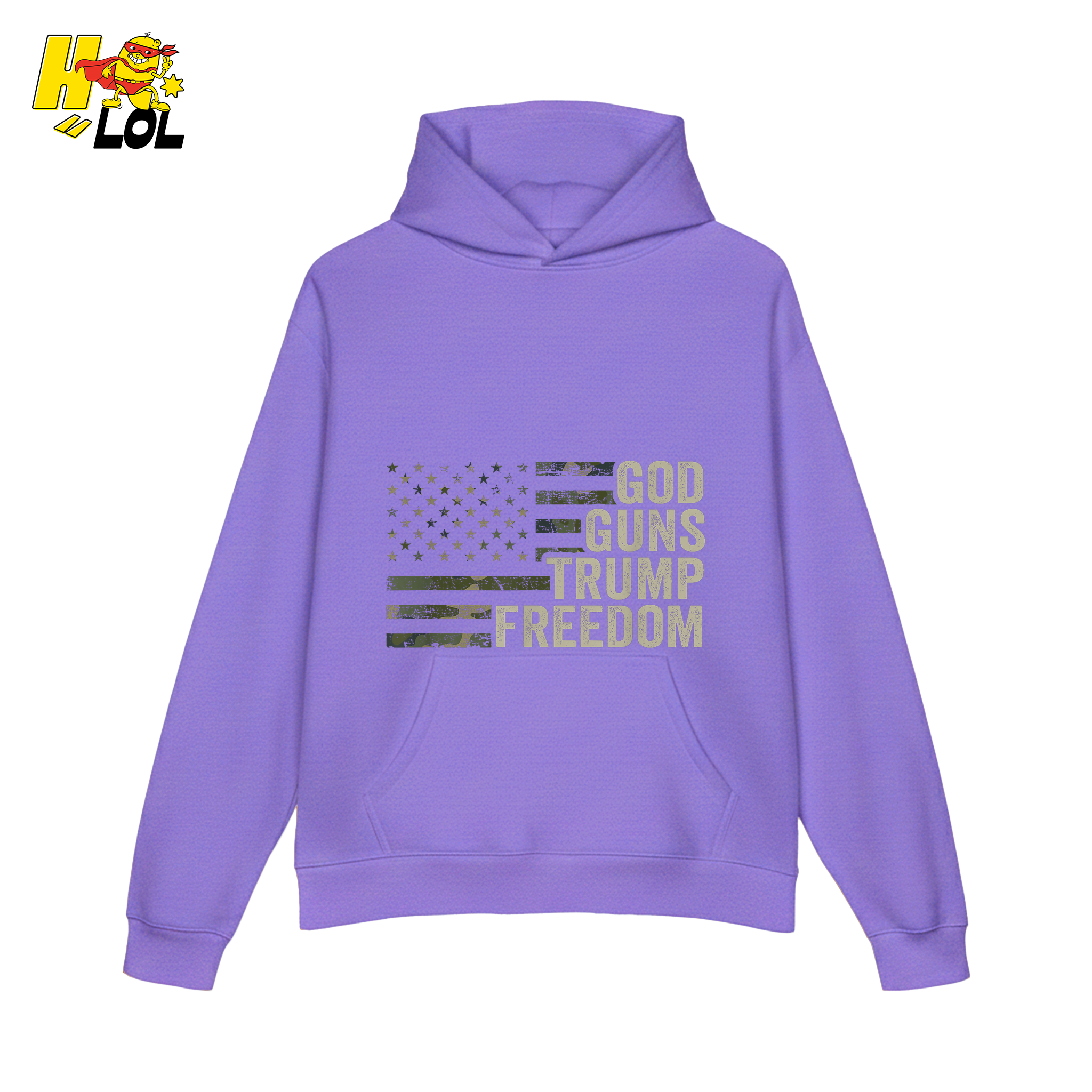 God Guns Trump Freedom Shirt Patriotic Camo Flag Shirt - HQLOL