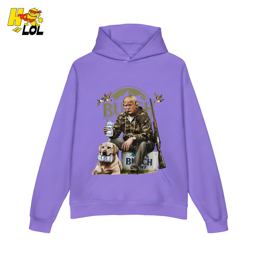 Busch Light Hunting Shirt Funny Deer Camp Dog Camo Shirt - HQLOL