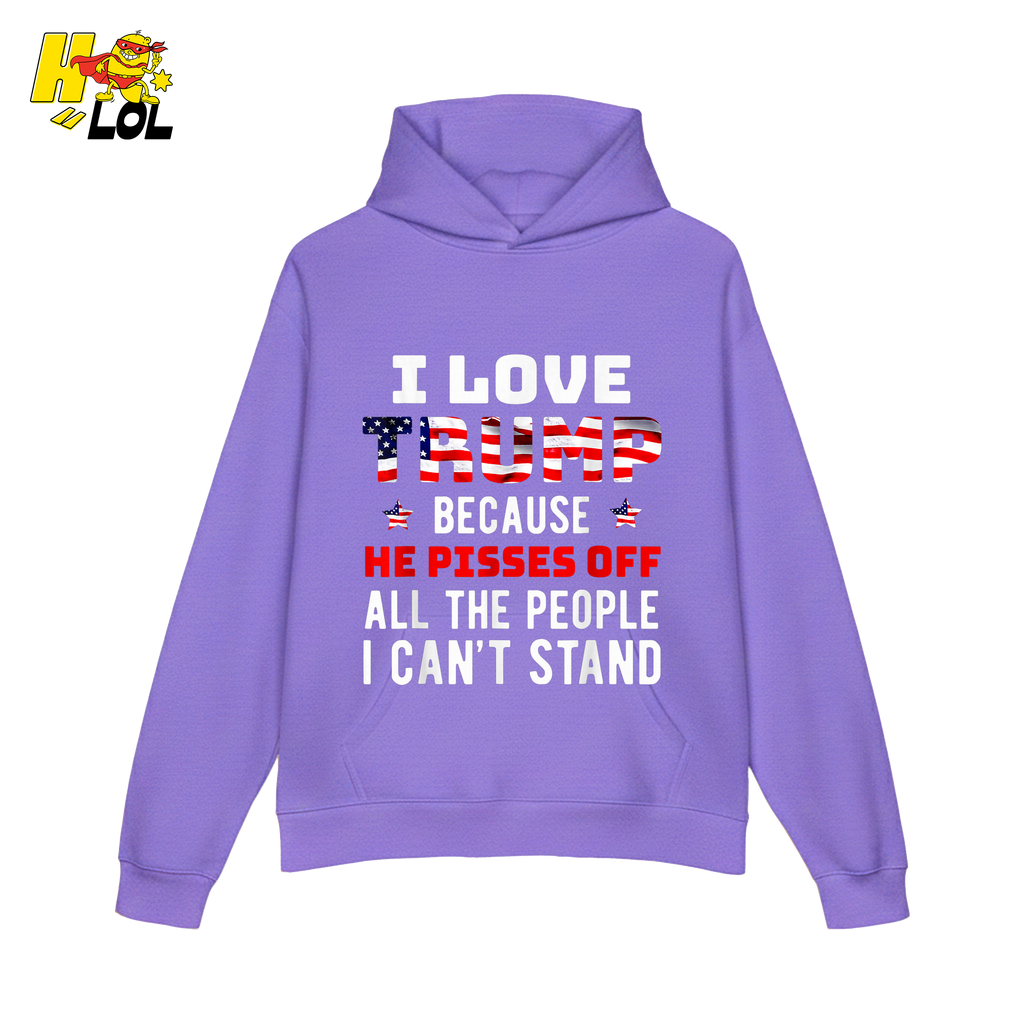 I Love Trump Shirt Funny Patriotic Quote Conservative Shirt - HQLOL