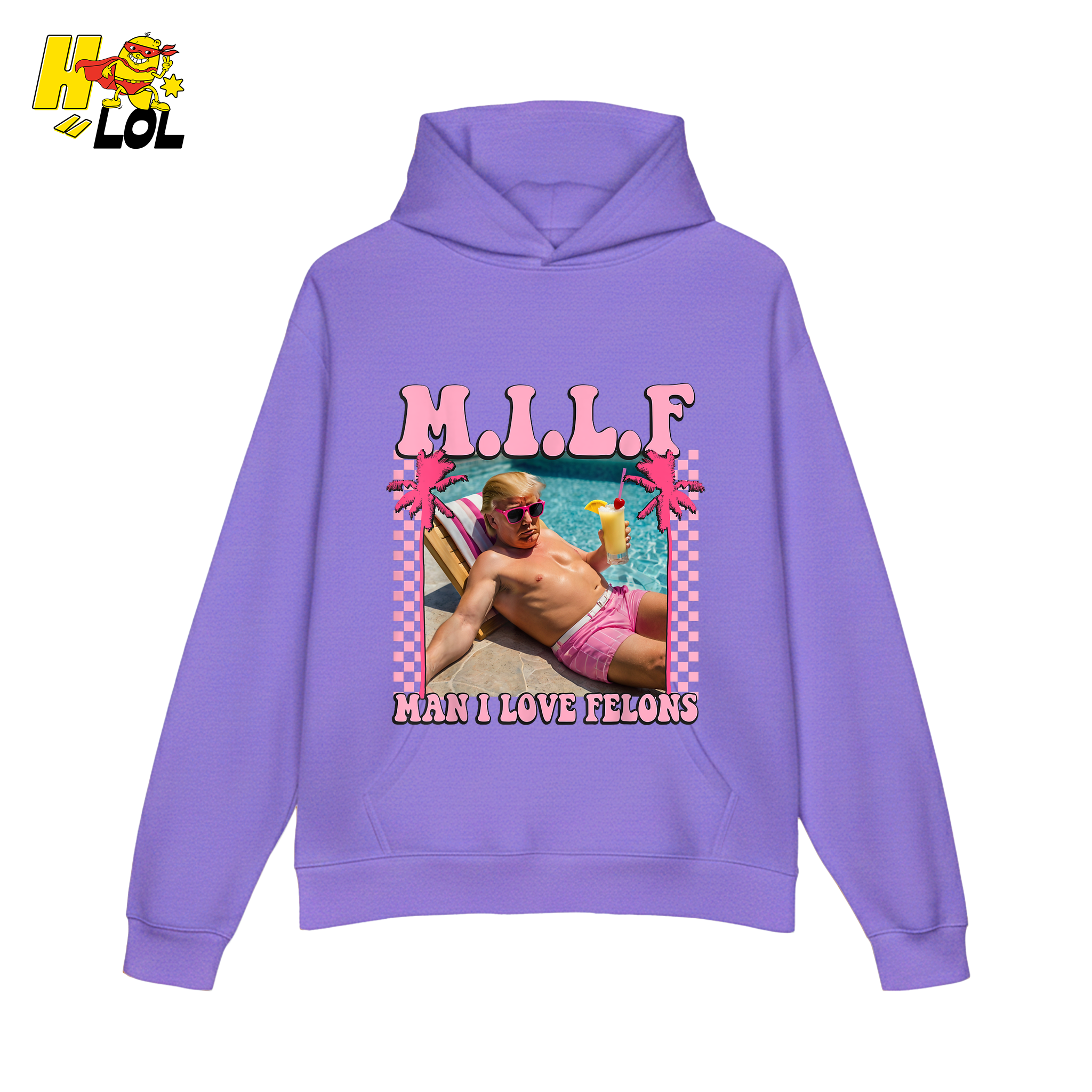 MILF Man I Love Felons Shirt Funny Pink Retro Meme Shirt - HQLOL