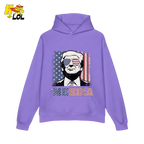 Merica Shirt Patriotic USA Flag Sunglasses Graphic Sweatshirt - HQLOL