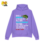 Funny Political Fishing Shirt Teach a Democrat to Fish Blame Trump - HQLOL