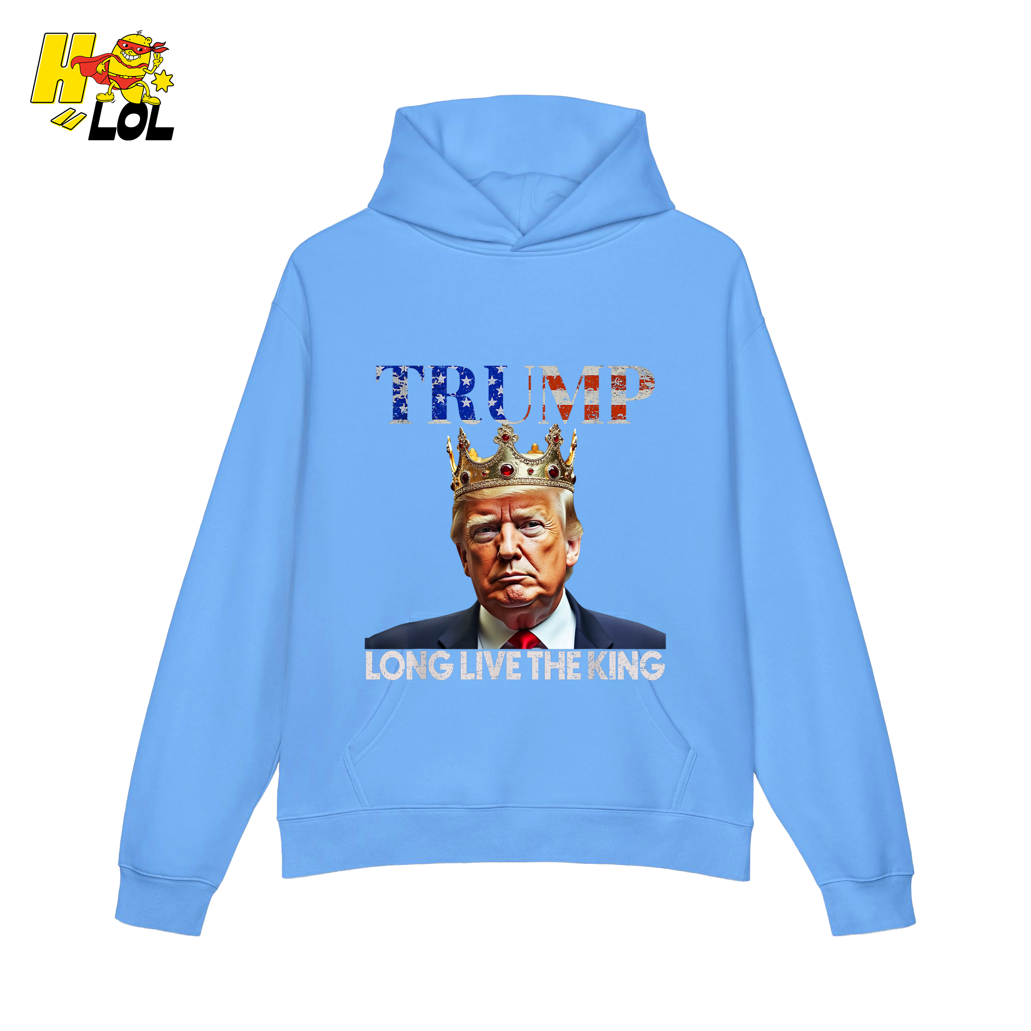 Trump Long Live The King Shirt Crown Patriotic Graphic Shirt - HQLOL