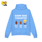 Know Your Parasites Shirt Funny Tick Meme Satire Graphic Shirt - HQLOL