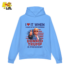 I Love It When I Wake Up Trump Is President Shirt Patriotic Shirt - HQLOL