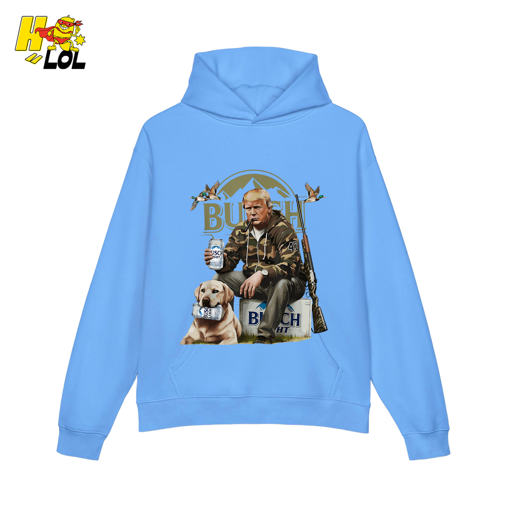 Busch Light Hunting Shirt Funny Deer Camp Dog Camo Shirt - HQLOL