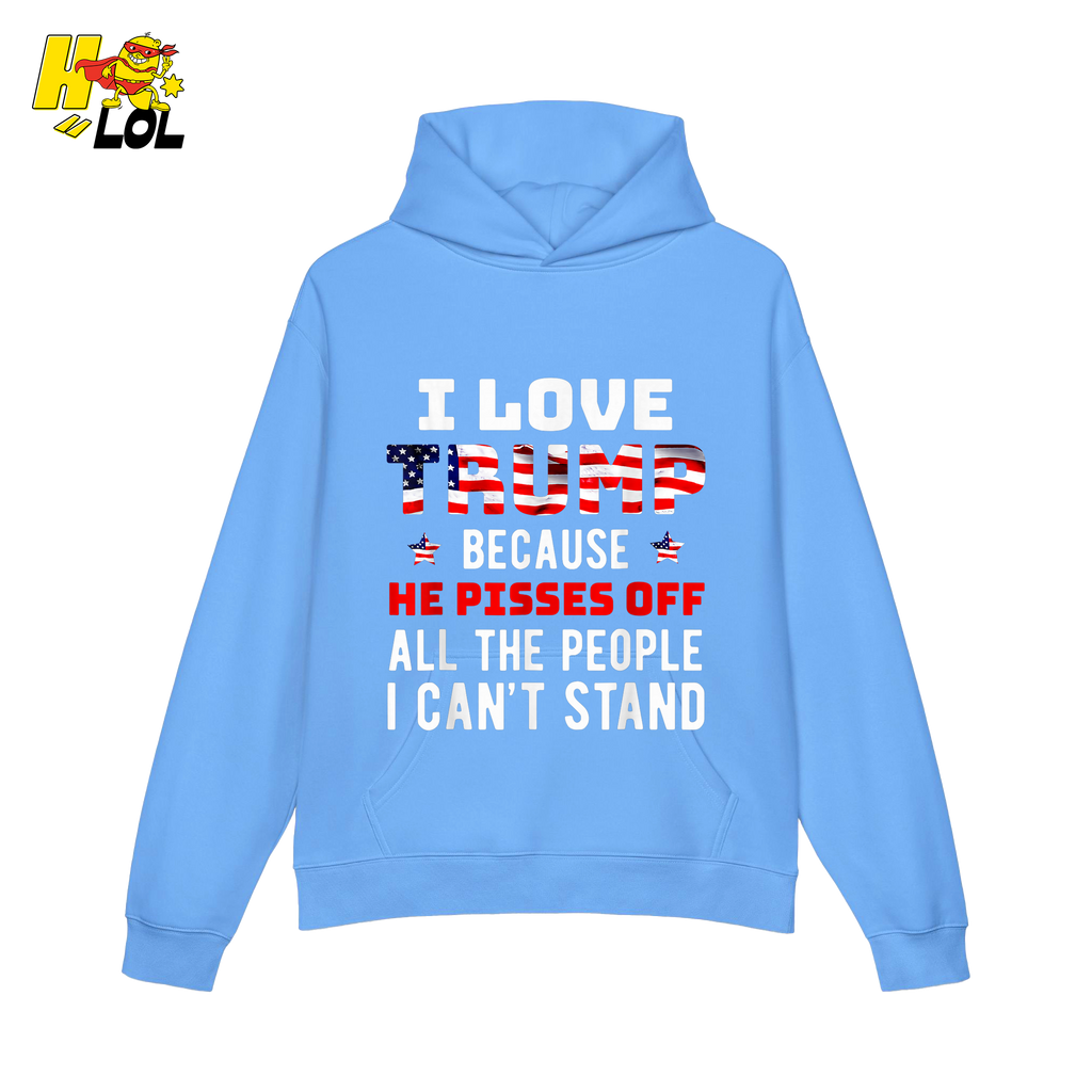 I Love Trump Shirt Funny Patriotic Quote Conservative Shirt - HQLOL