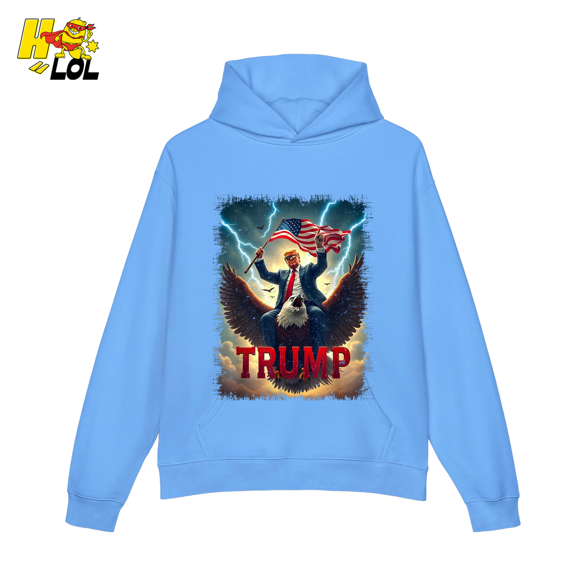 Donald Trump King & Eagle Shirt Patriotic MAGA Gift - HQLOL