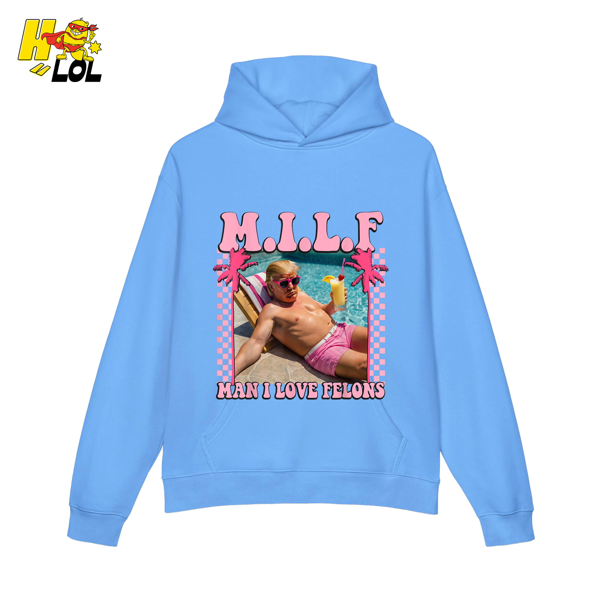 MILF Man I Love Felons Shirt Funny Pink Retro Meme Shirt - HQLOL