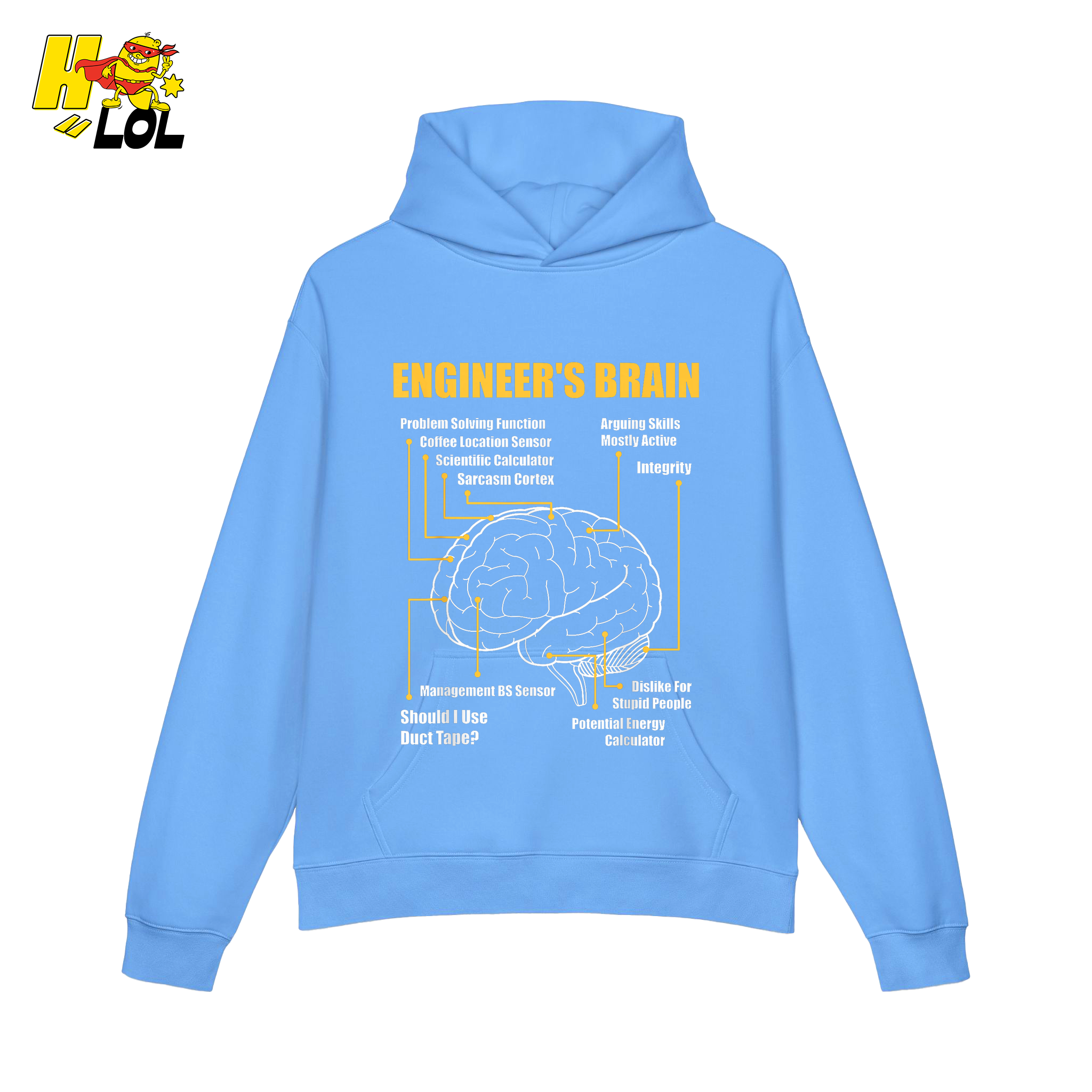 Engineer’s Brain Shirt Funny Engineering Blueprint Shirt - HQLOL
