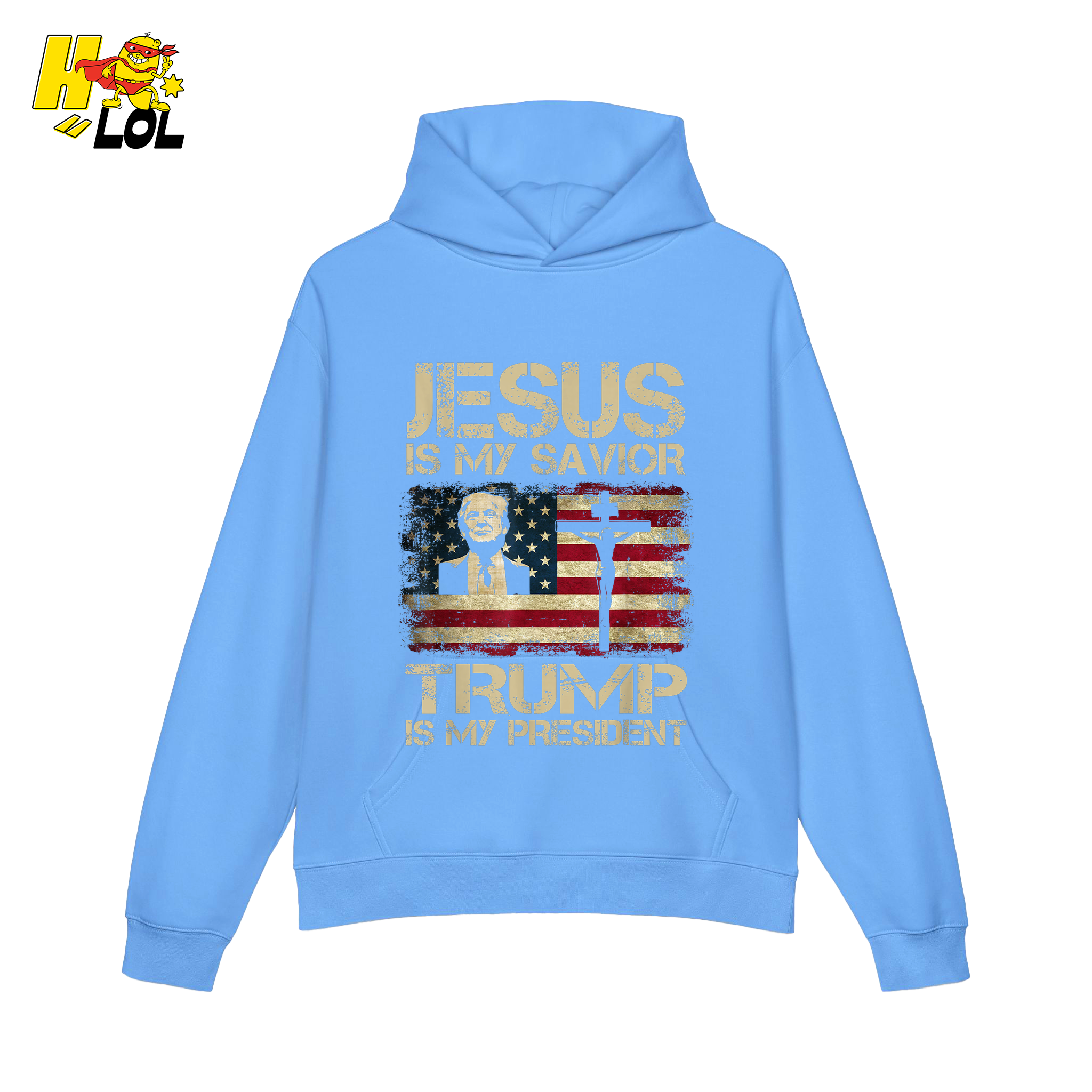 Jesus Is My Savior Trump Is My President Shirt Christian Patriotic - HQLOL