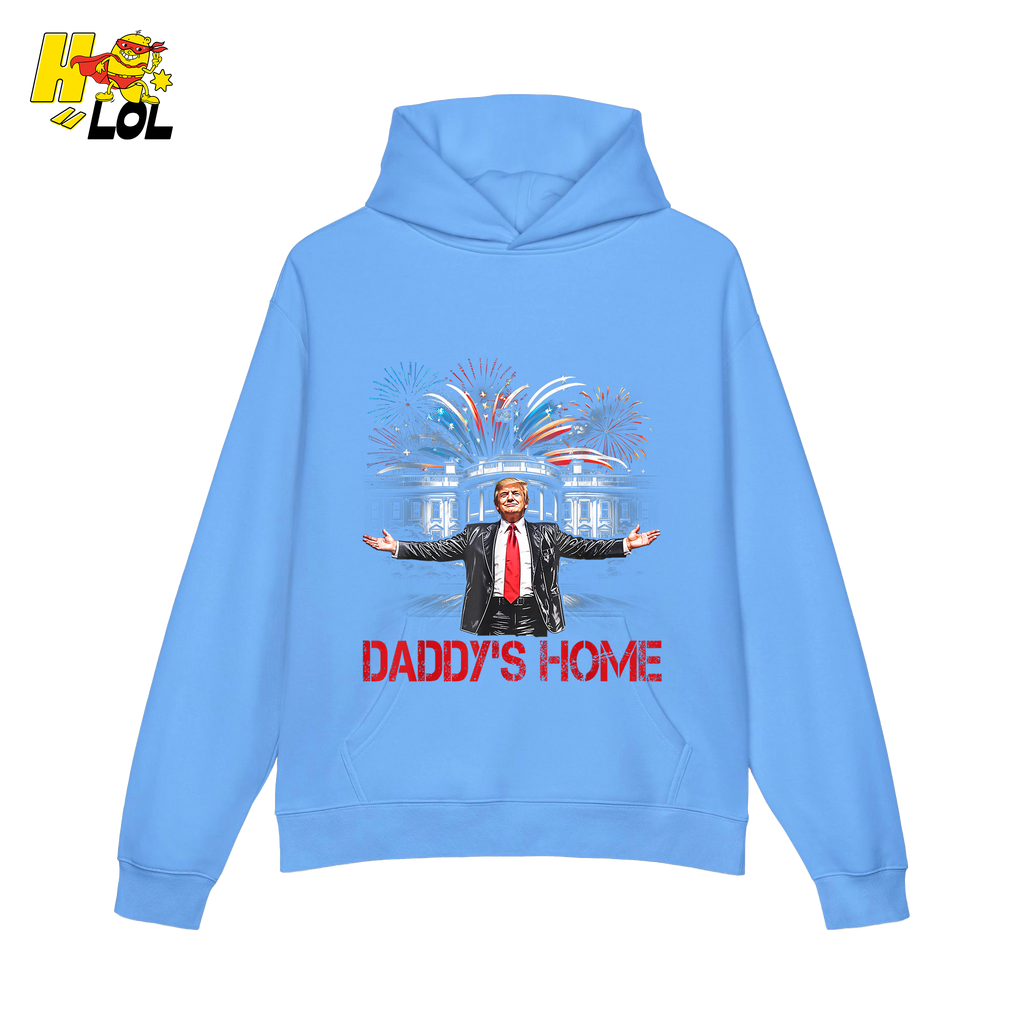 Daddy’s Home Shirt Patriotic Fireworks Political Graphic Shirt - HQLOL
