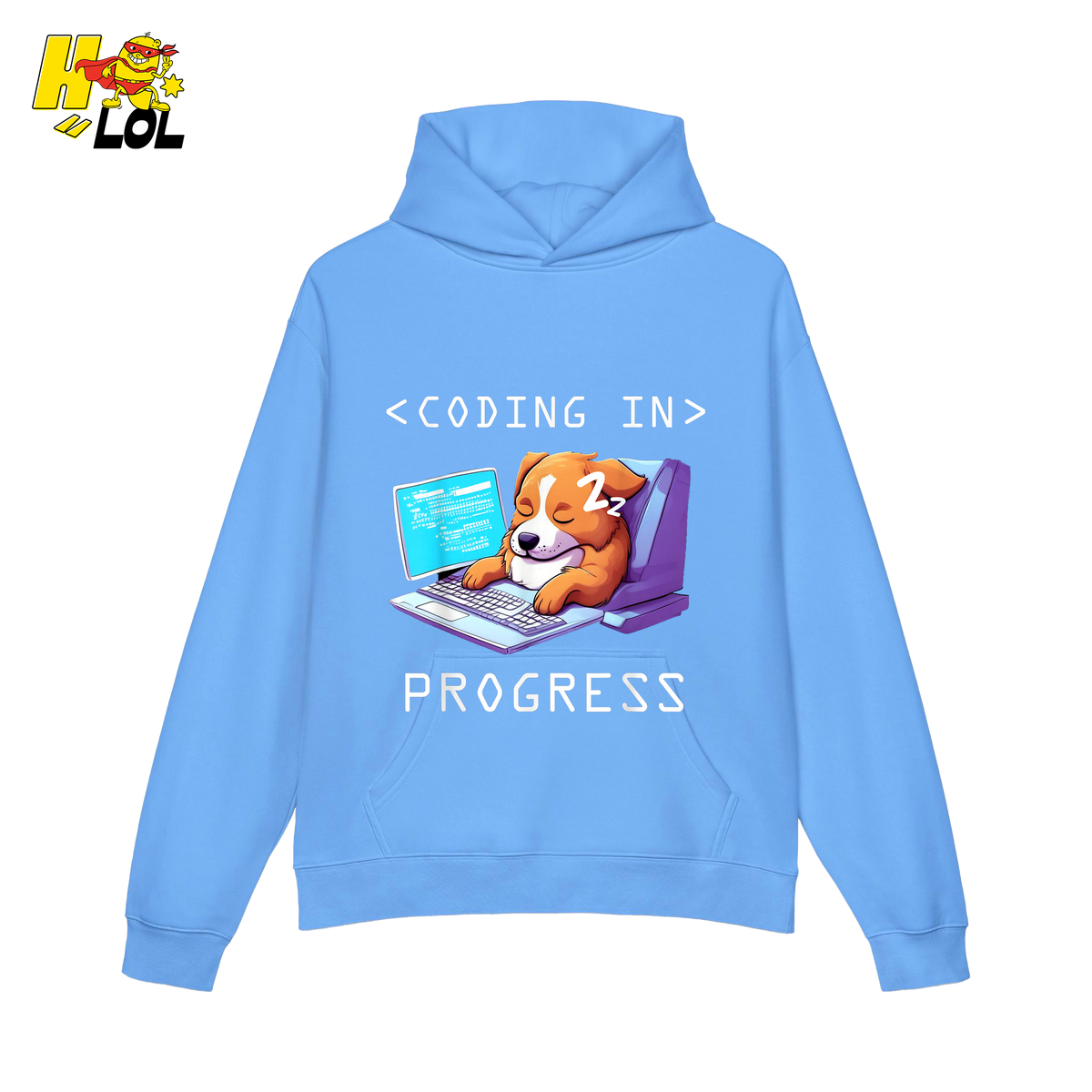 Coding In Progress Shirt Funny Programmer Sleepy Dog Shirt - HQLOL