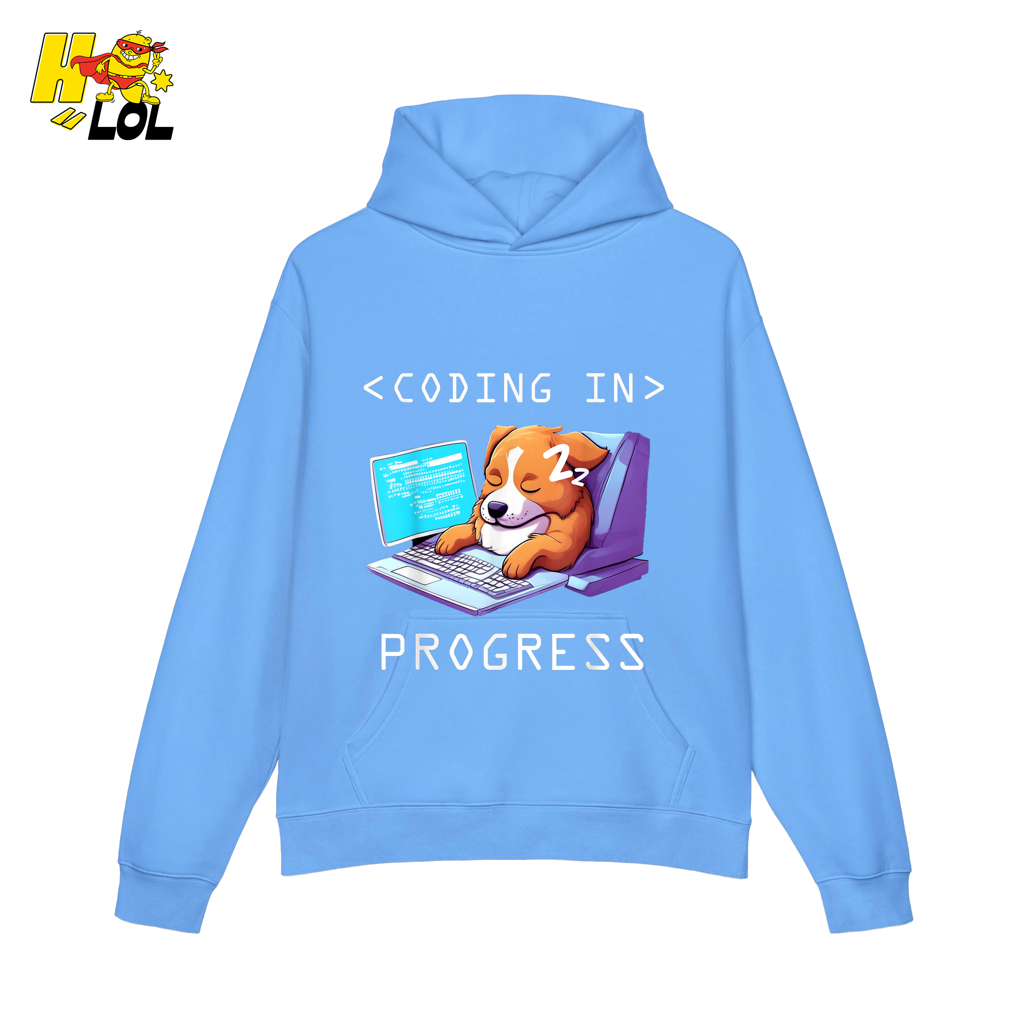 Coding In Progress Shirt Funny Programmer Sleepy Dog Shirt - HQLOL