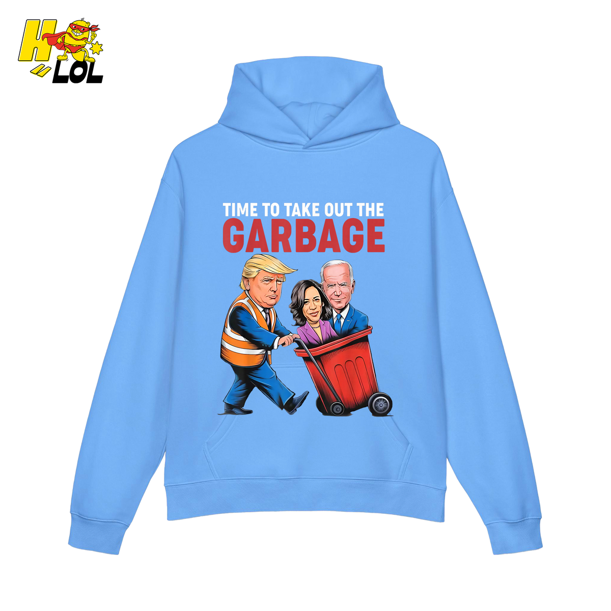 Trump Dumping Biden & Harris “Garbage” Shirt – Funny Political Satire Gift - HQLOL