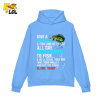 Funny Political Fishing Shirt Teach a Democrat to Fish Blame Trump - HQLOL