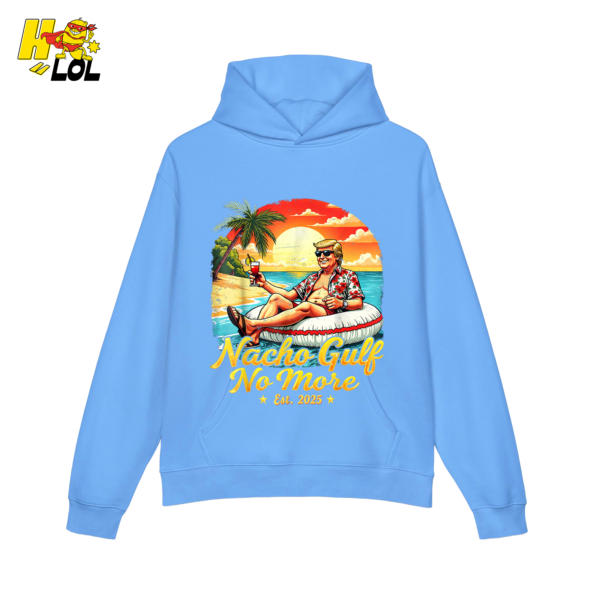 Nacho Gulf No More Shirt Funny Tropical Sunset Beach Graphic - HQLOL