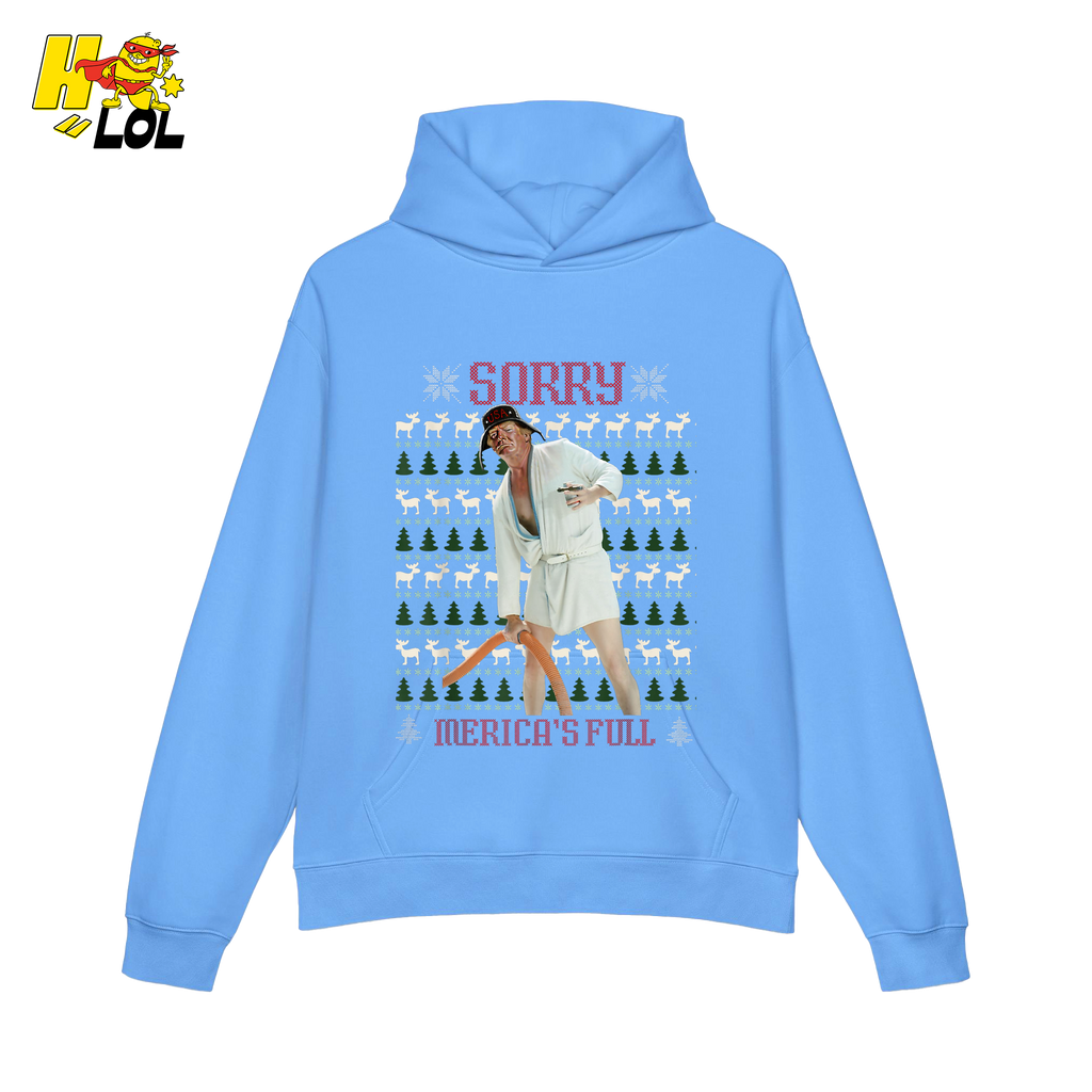 Sorry Merica’s Full Shirt Funny Ugly Christmas Holiday Shirt - HQLOL