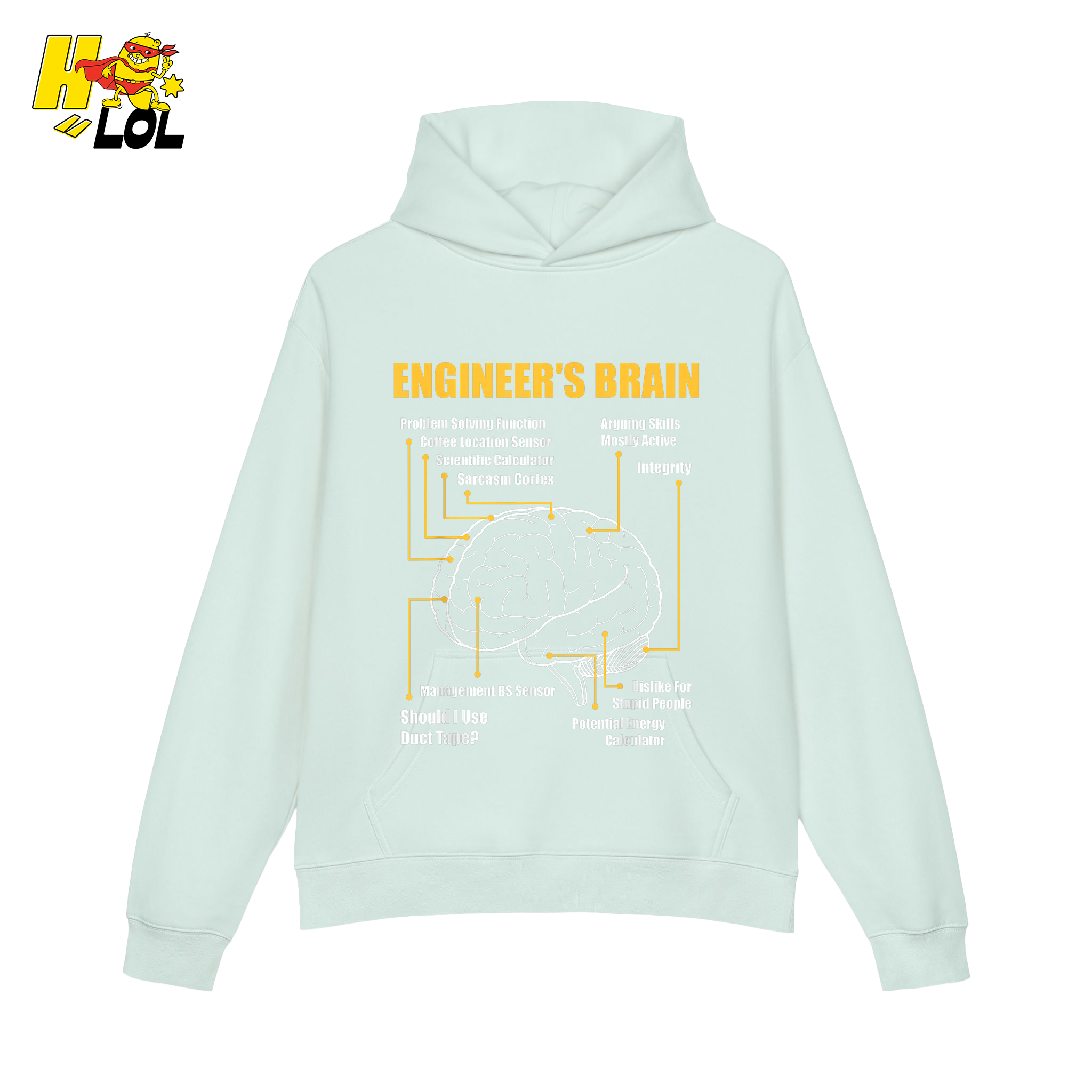 Engineer’s Brain Shirt Funny Engineering Blueprint Shirt - HQLOL