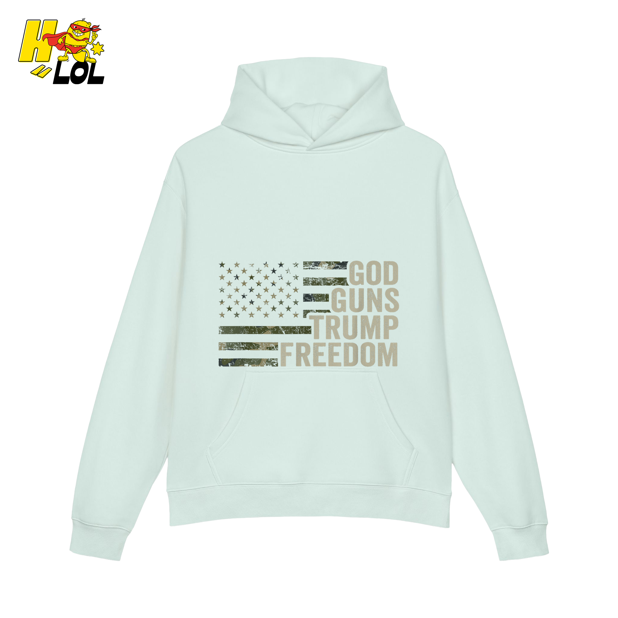 God Guns Trump Freedom Shirt Patriotic Camo Flag Shirt - HQLOL