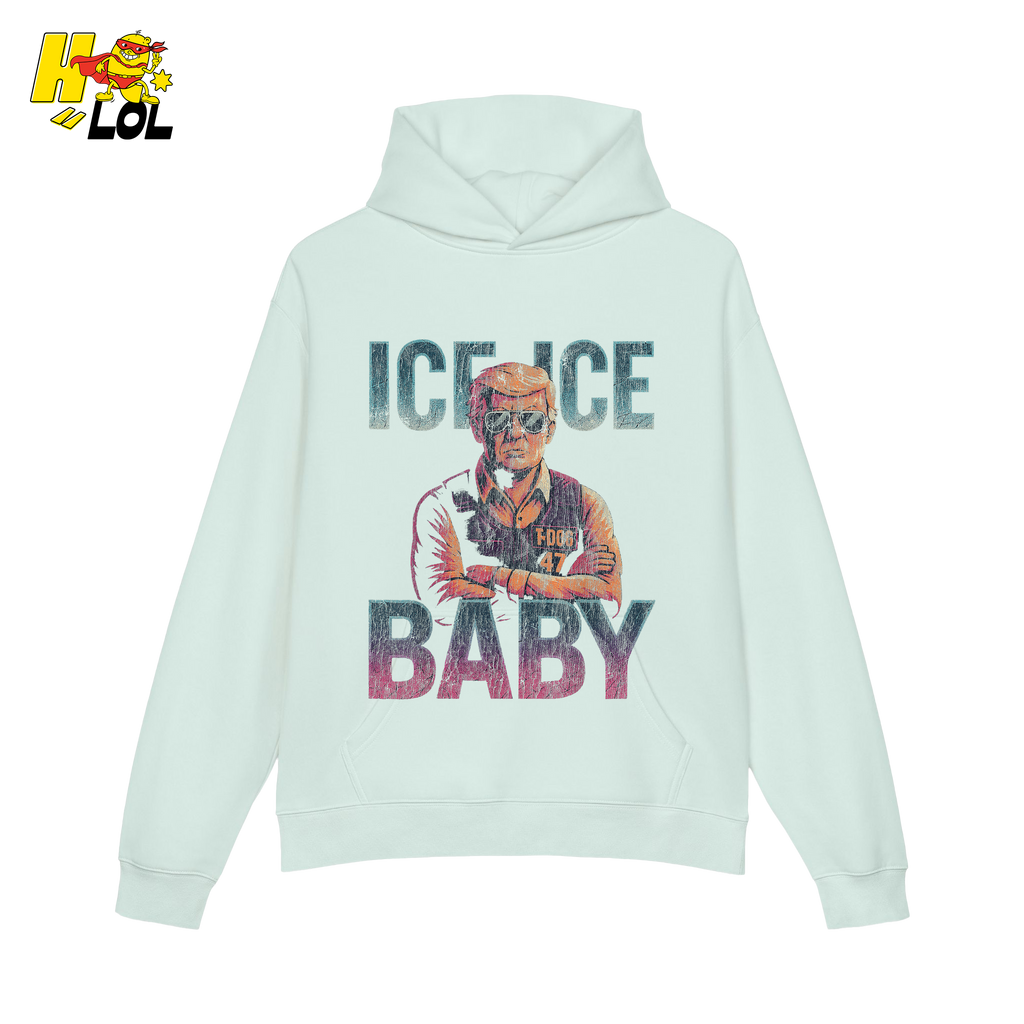Ice Ice Baby Shirt Funny Meme Graphic Distressed Shirt - HQLOL