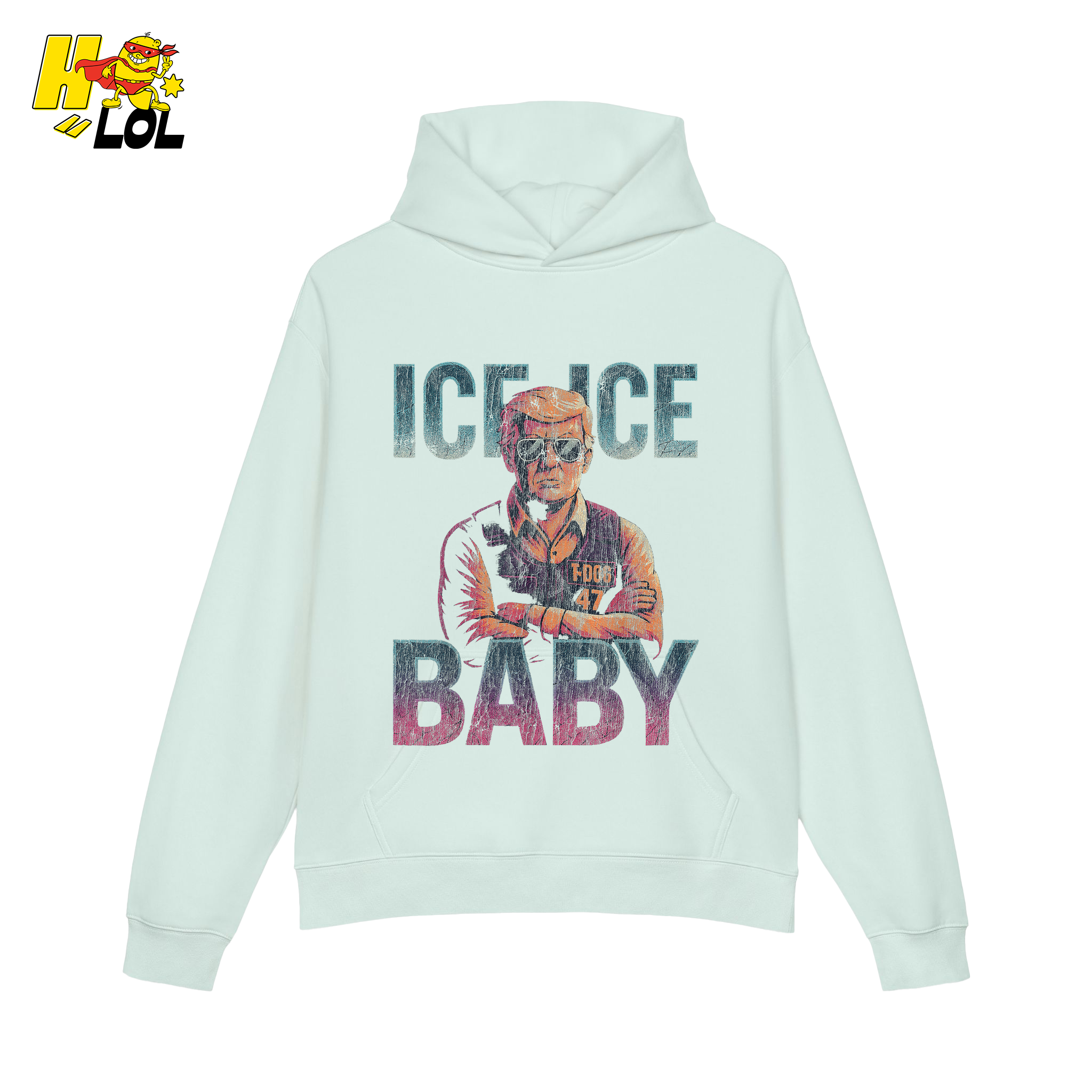 Ice Ice Baby Shirt Funny Meme Graphic Distressed Shirt - HQLOL
