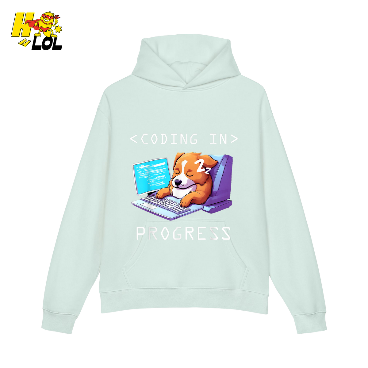 Coding In Progress Shirt Funny Programmer Sleepy Dog Shirt - HQLOL