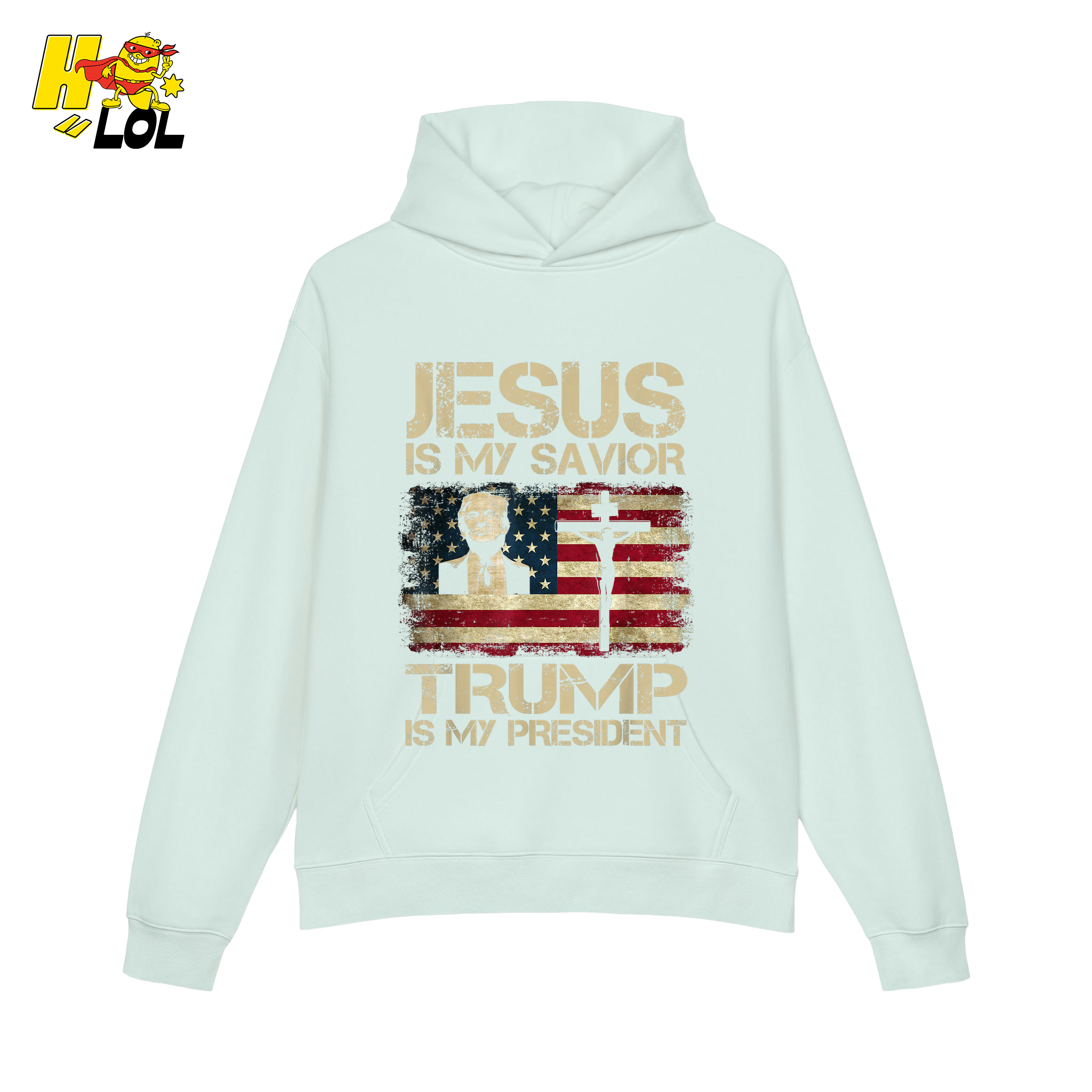 Jesus Is My Savior Trump Is My President Shirt Christian Patriotic - HQLOL