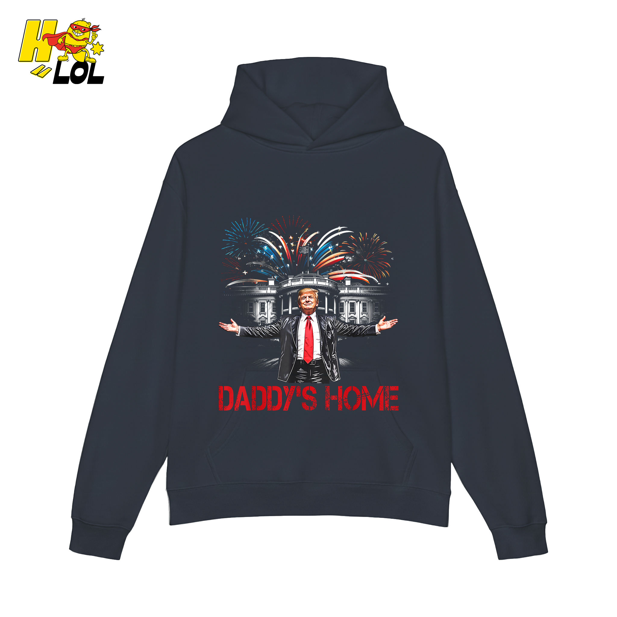 Daddy’s Home Shirt Patriotic Fireworks Political Graphic Shirt - HQLOL