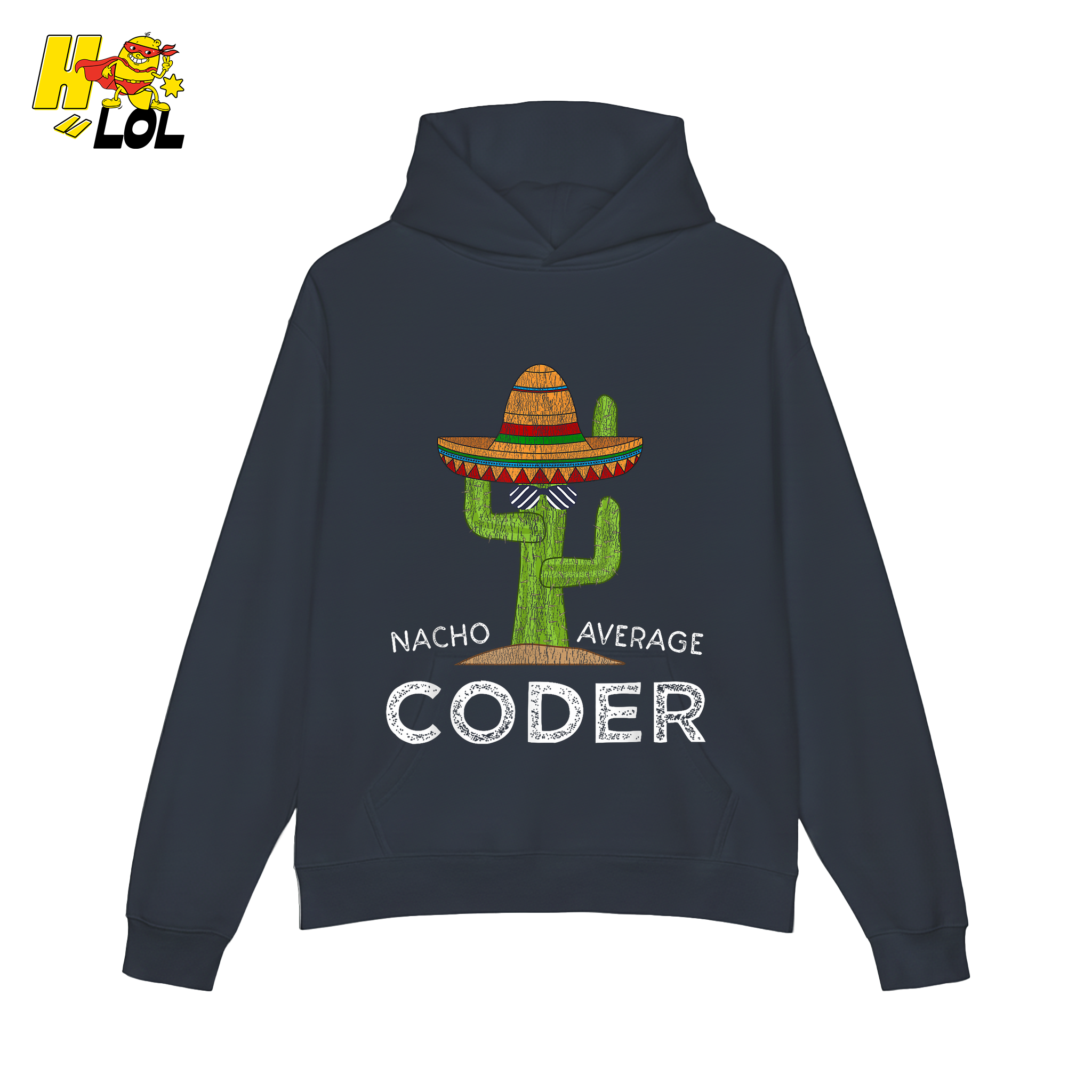 Nacho Average Coder Shirt Funny Programmer Cactus Shirt - HQLOL