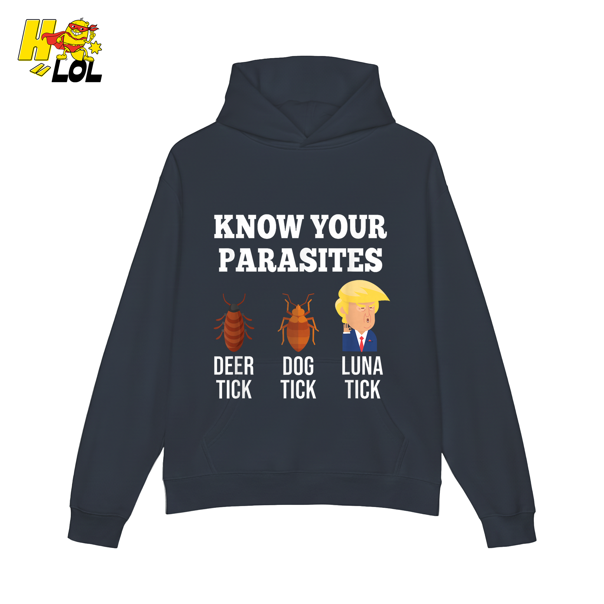 Know Your Parasites Shirt Funny Tick Meme Satire Graphic Shirt - HQLOL