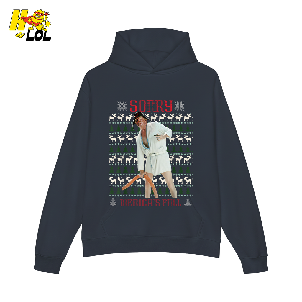 Sorry Merica’s Full Shirt Funny Ugly Christmas Holiday Shirt - HQLOL