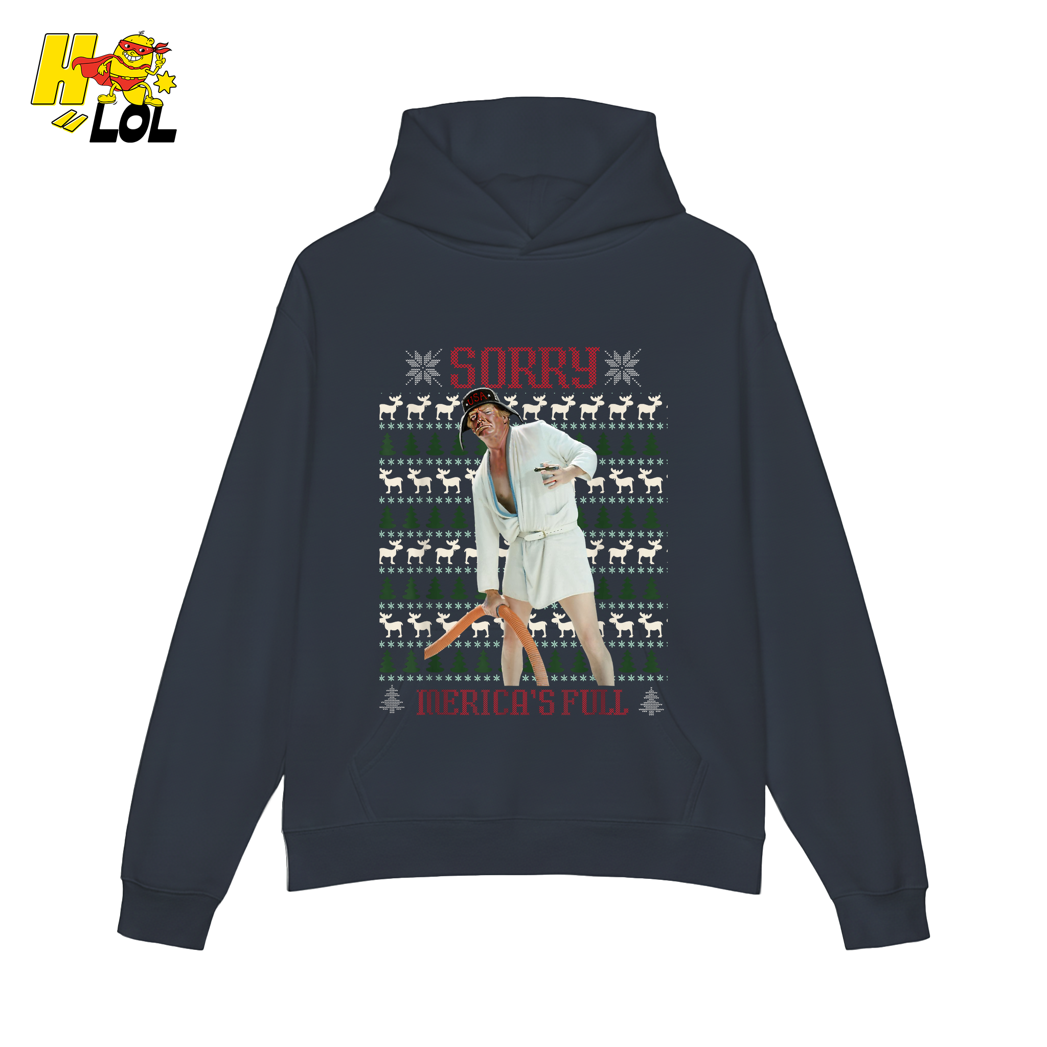 Sorry Merica’s Full Shirt Funny Ugly Christmas Holiday Shirt - HQLOL