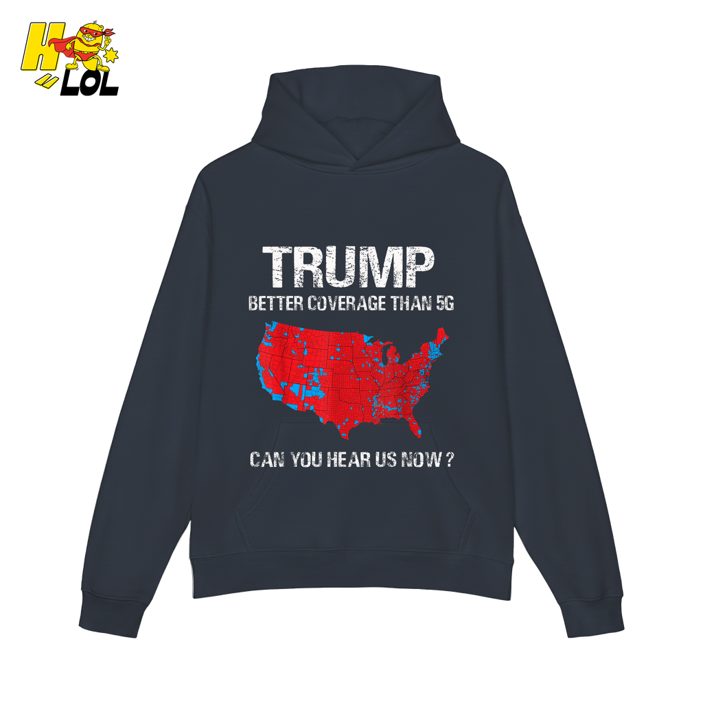 Trump 5G Coverage Map Funny Political Sarcastic Meme Shirt - HQLOL