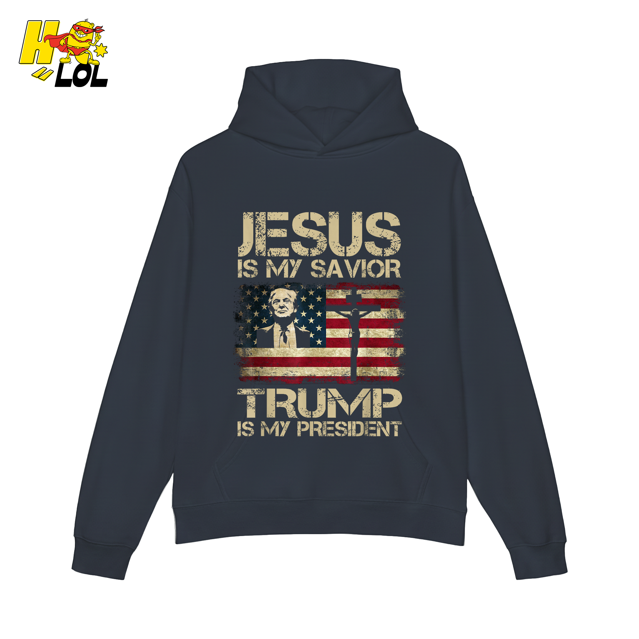 Jesus Is My Savior Trump Is My President Shirt Christian Patriotic - HQLOL