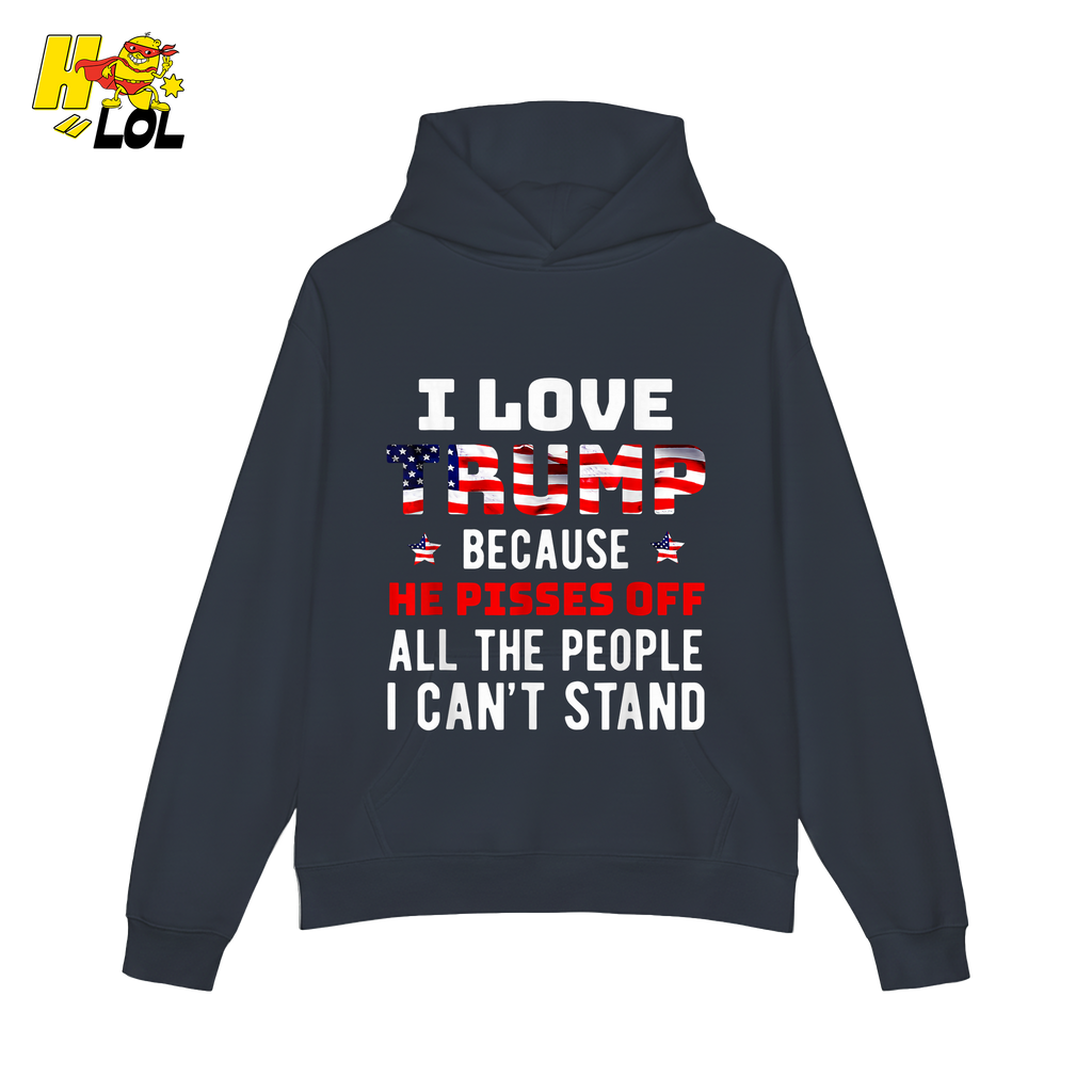 I Love Trump Shirt Funny Patriotic Quote Conservative Shirt - HQLOL