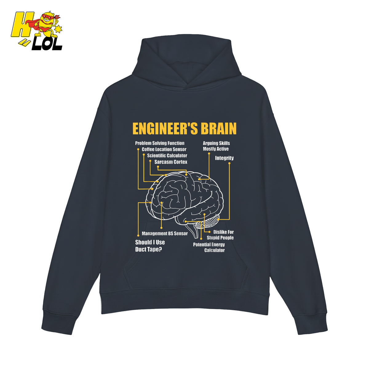 Engineer’s Brain Shirt Funny Engineering Blueprint Shirt - HQLOL