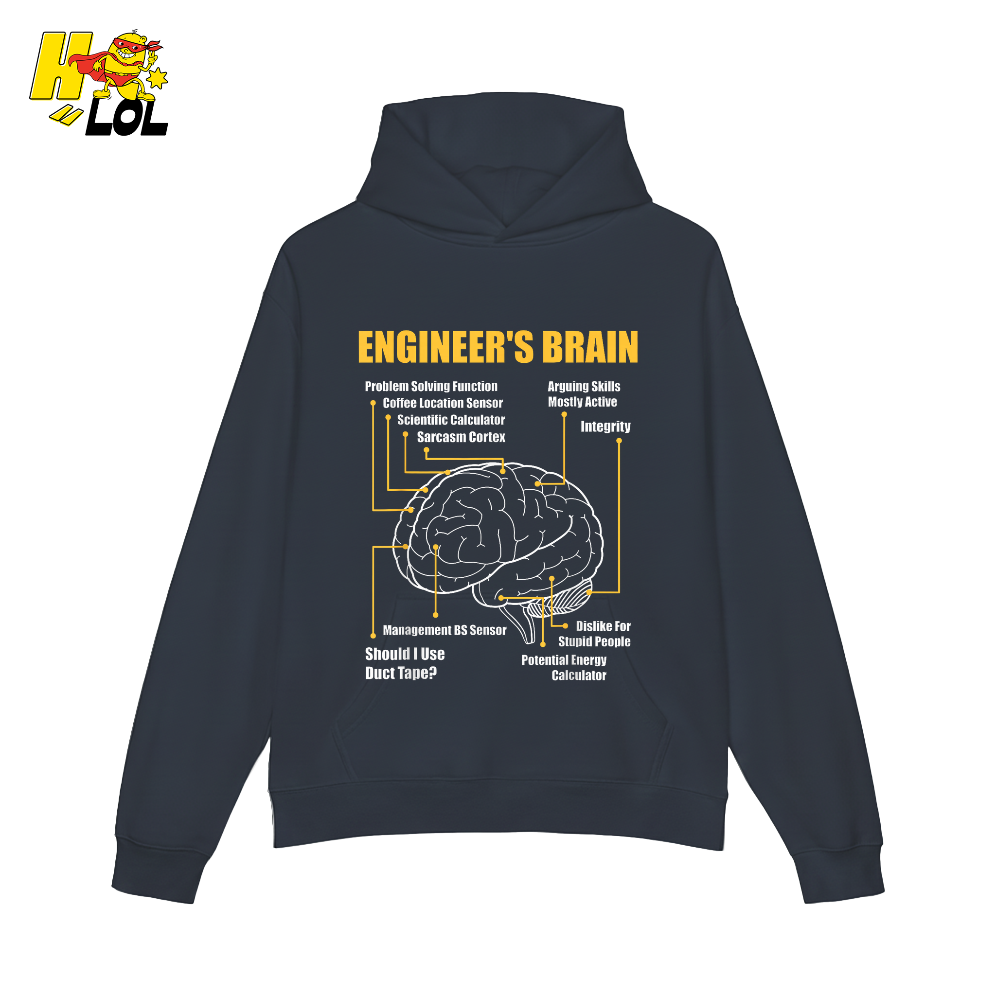 Engineer’s Brain Shirt Funny Engineering Blueprint Shirt - HQLOL