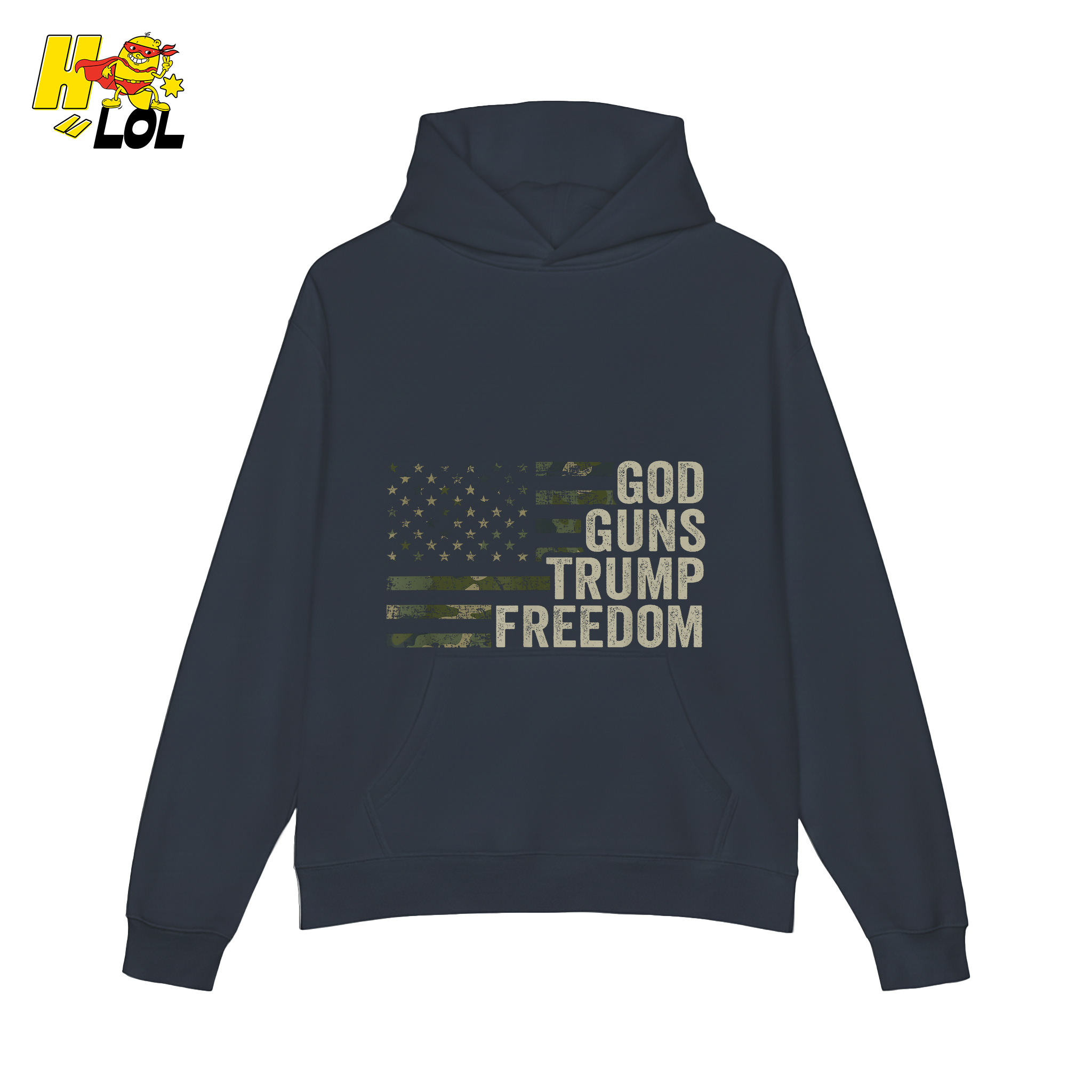 God Guns Trump Freedom Shirt Patriotic Camo Flag Shirt - HQLOL