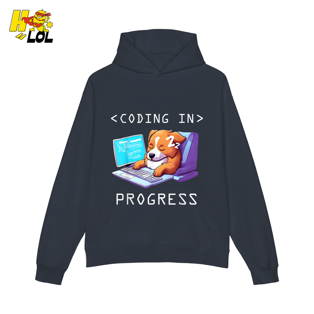Coding In Progress Shirt Funny Programmer Sleepy Dog Shirt - HQLOL