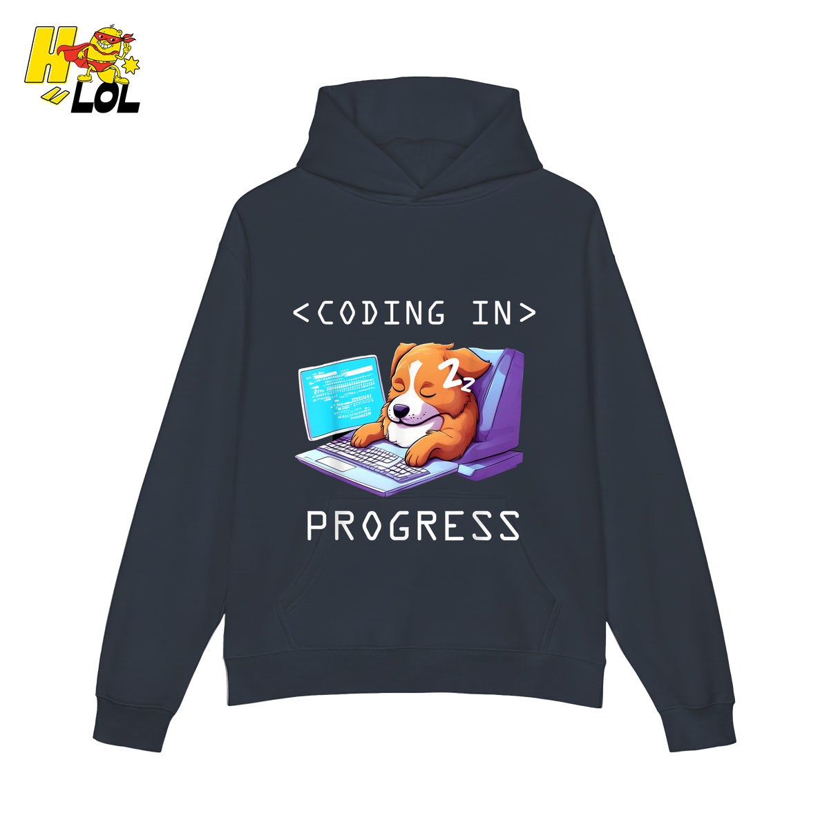 Coding In Progress Shirt Funny Programmer Sleepy Dog Shirt - HQLOL